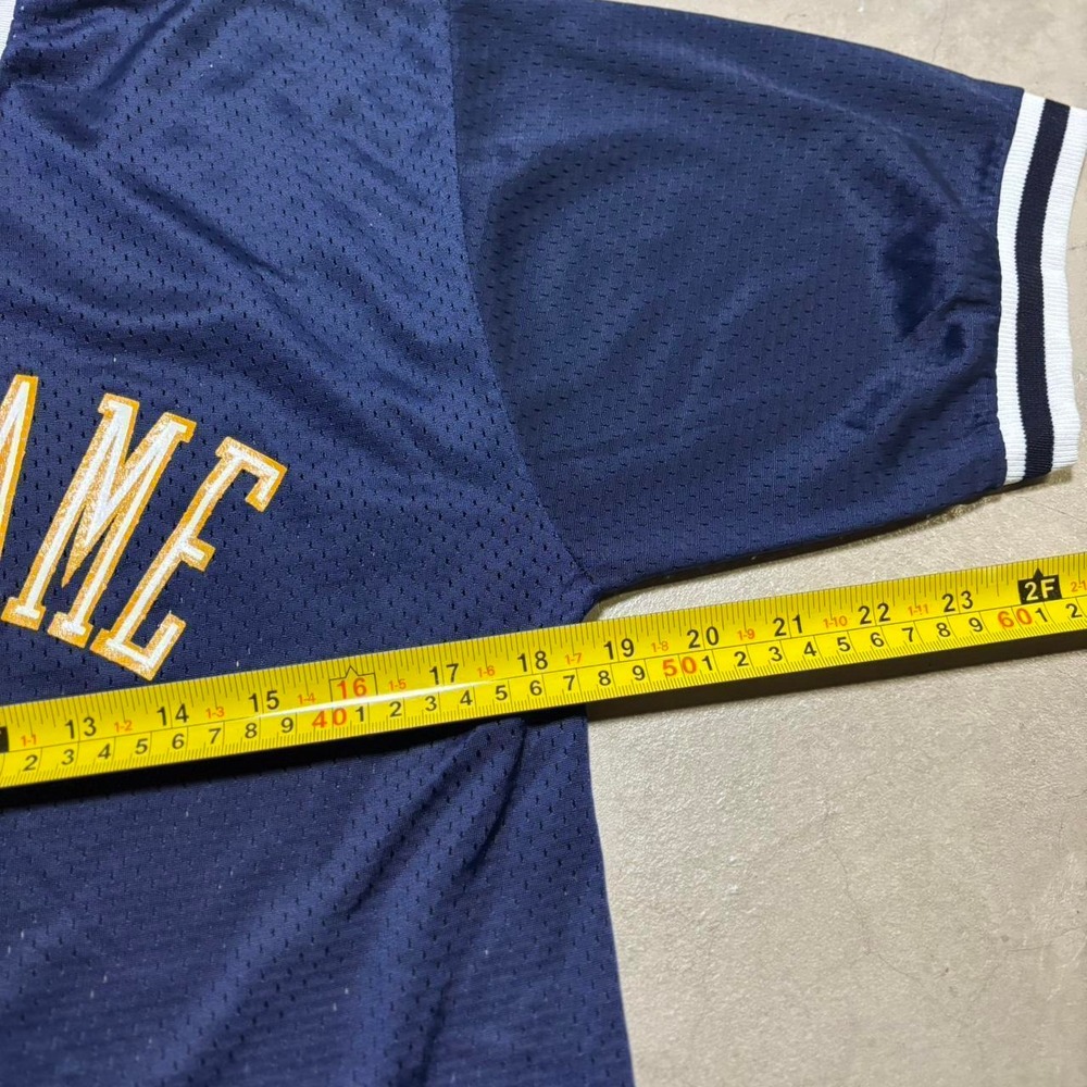 Vintage 70s Champion Blue Bar Notre Dame mesh Ringer t shirt - Picture 5 of 5